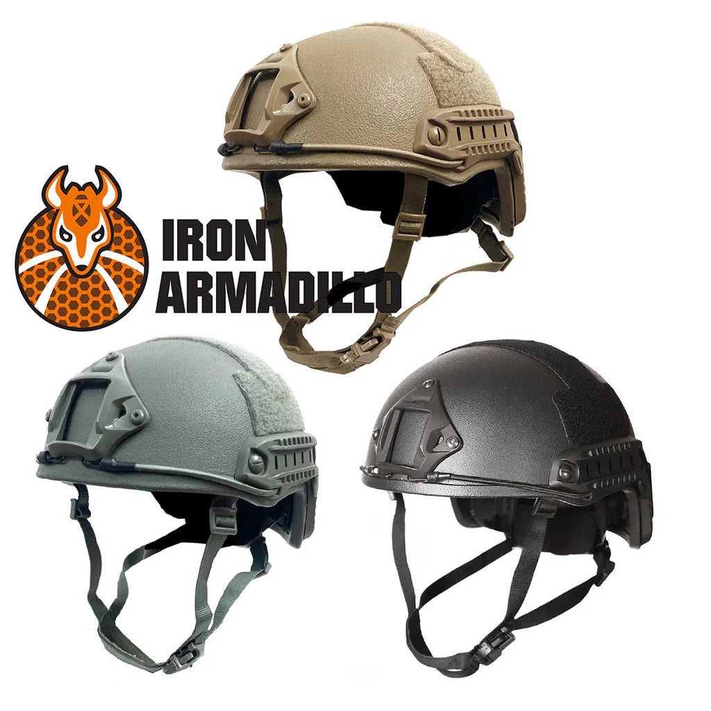 armadello bike helmet design IRON ARMADILLO® FRHC LEVEL IIIA 3A BALLISTIC TACTICAL HELMET – NeonTac