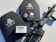 Load image into Gallery viewer, IRON ARMADILLO® INTERMEDIATE CARTRIDGES LIGHTWEIGHT RIFLE ARMOR PLATE
